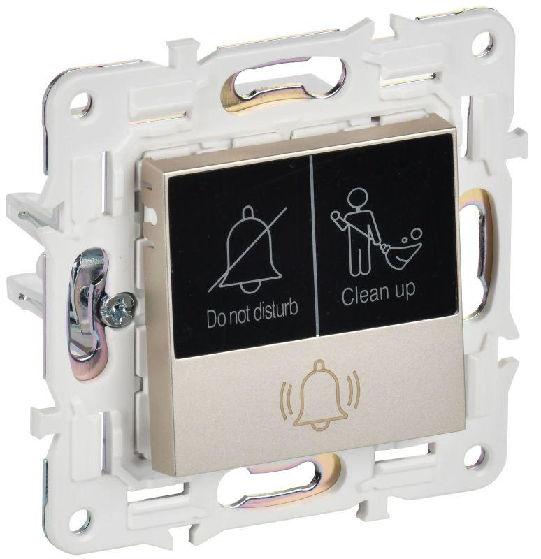 кнопка звонка skandy 10а sk-v17sh для отелей с индикацией шампань iek sk-v14-2-10-k37 от BTSprom.by