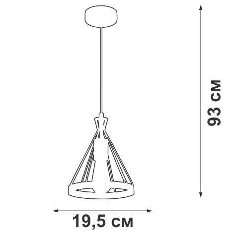 люстра v4743-1/1s 1хe27 макс.60вт vitaluce от BTSprom.by
