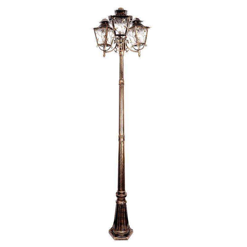 светильник садово-парковый 3х60вт 230в e27 2м черн. зол. pl638 feron 11646 от BTSprom.by