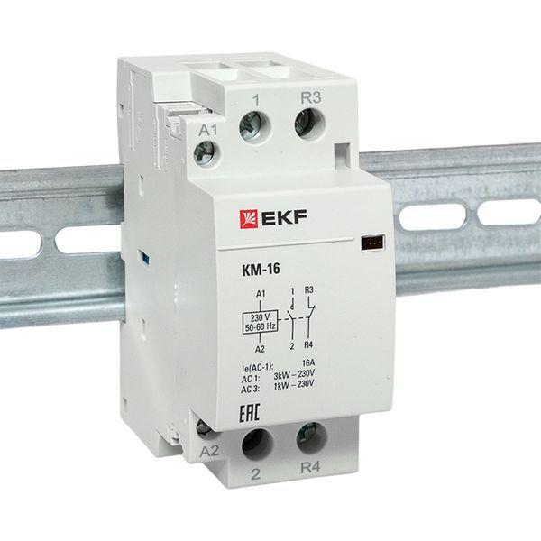  Контактор модульный КМ 16А NО+NC (2 мод.) EKF km-2-16-11 фото в каталоге от BTSprom.by