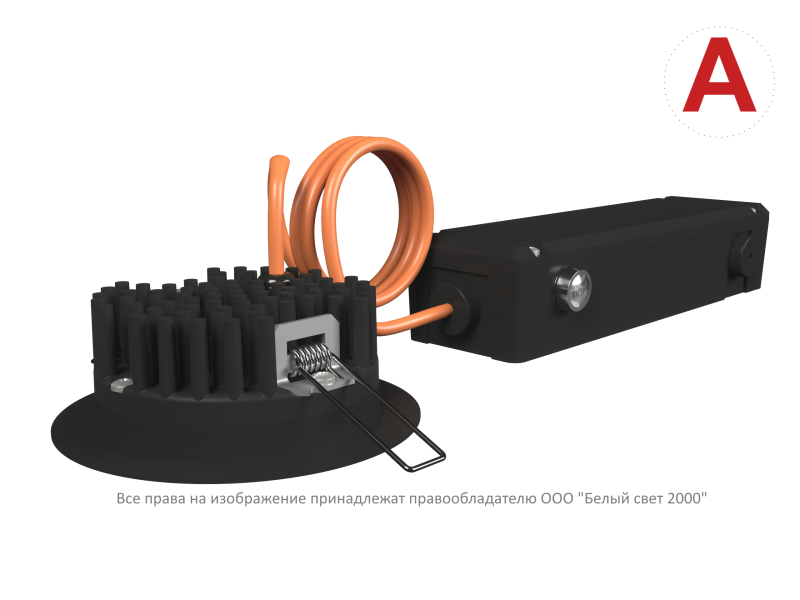  Светильник аварийный BS-ARUNA-51-L2-INEXI2 IP65 Black Белый Свет a31857 фото в каталоге от BTSprom.by