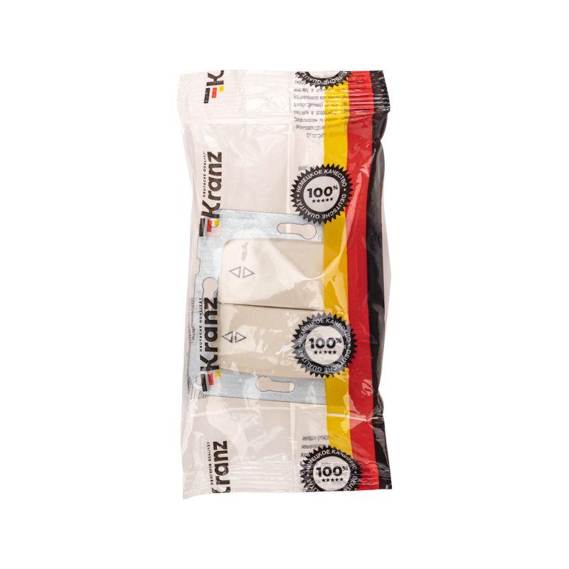  Переключатель проходной 2-кл. СП DEA 10А механизм беж. Kranz KR-78-0237 фото в каталоге от BTSprom.by