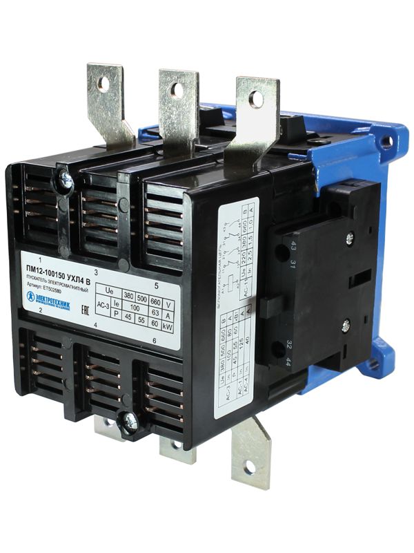 пускатель пм 12-100150 ухл4 в 100а кат. 380в ac 2но+2нз электротехник et502580 от BTSprom.by
