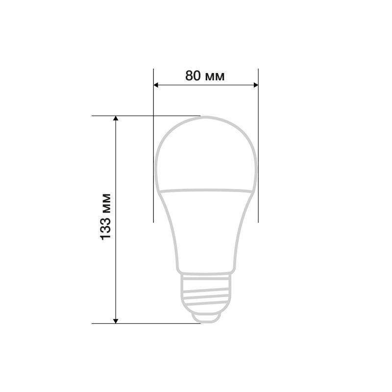 Лампа светодиодная 25.5Вт A60 грушевидная 4000К нейтр. бел. E27 2423лм Rexant 604-016 фото в каталоге от BTSprom.by