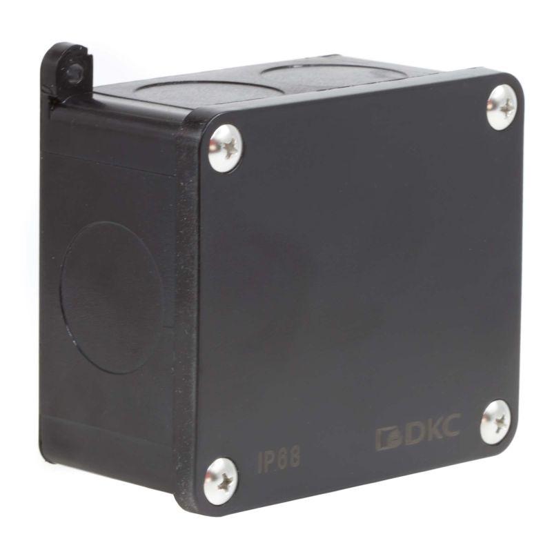 коробка индустриальная 89х86х46мм ip68 с гладкими стенками черная dkc p68m2514 от BTSprom.by