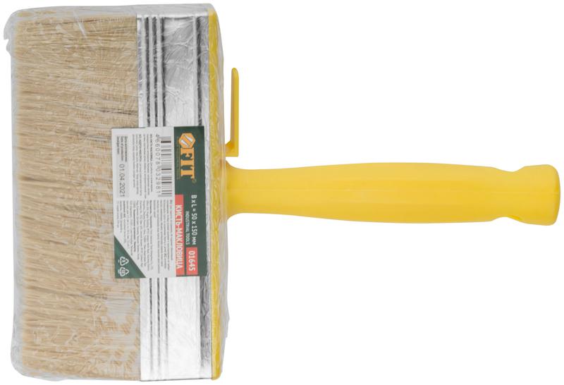  Макловица натуральная светлая щетина пластиковый корпус полая ручка "мини" 50х150мм FIT 01645 фото в каталоге от BTSprom.by