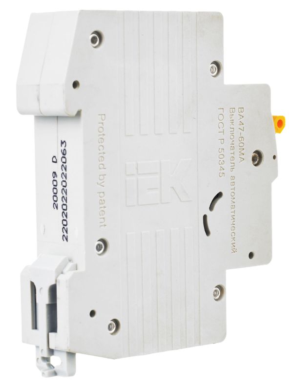  Выключатель автоматический модульный 1п D 63А 6кА ВА47-60МА без тепл. расцеп. KARAT IEK MVA33-1-063-D фото в каталоге от BTSprom.by