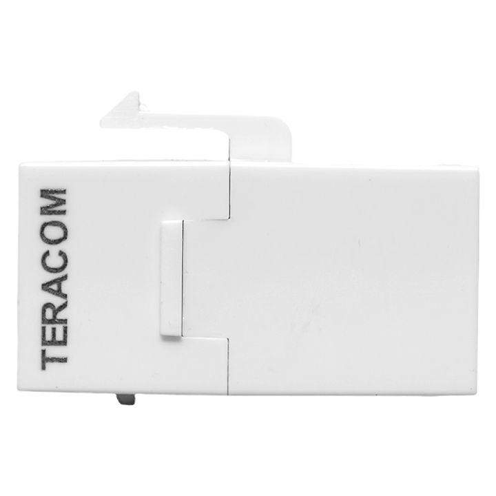  Адаптер проходной Keystone RJ45-RJ45 кат.5E неэкранир. TERACOM бел. EKF TRC-INLC-KSTN-5EUTP-WH фото в каталоге от BTSprom.by