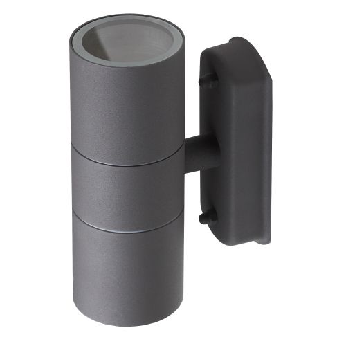  Светильник WL28 GY декор. подсветка MAX35W 2хGU10 IP54 сер. ЭРА Б0034633 фото в каталоге от BTSprom.by