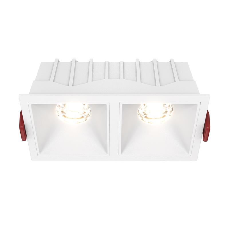 светильник alfa led 2х10вт 3000к 36град. dim triac встраив. maytoni dl043-02-10w3k-d-sq-w от BTSprom.by