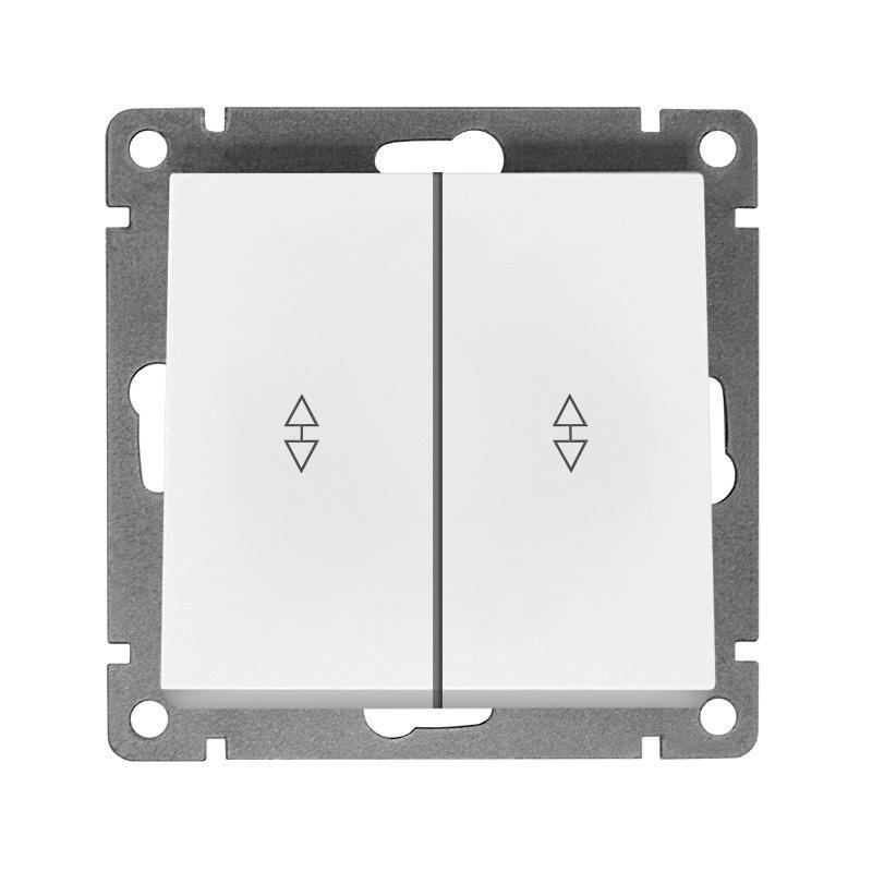 переключатель проходной 2-кл. сп афина 10а ip20 механизм бел. universal a0026 от BTSprom.by