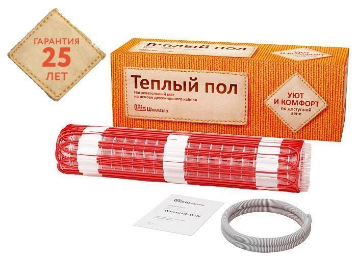 комплект "теплый пол" (мат) wsm 1360вт/9.00кв.м warmstad 100035665800 от BTSprom.by