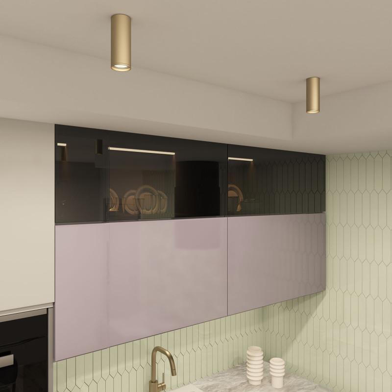  Светильник 15Вт GU10 IP20 накладной алюм. матов. зол. DENKIRS 678710 фото в каталоге от BTSprom.by