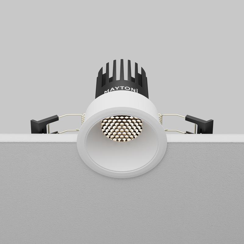 Светильник Dip 10Вт 4000К 50град. встраив. Maytoni DL115-10W-4K-W фото в каталоге от BTSprom.by