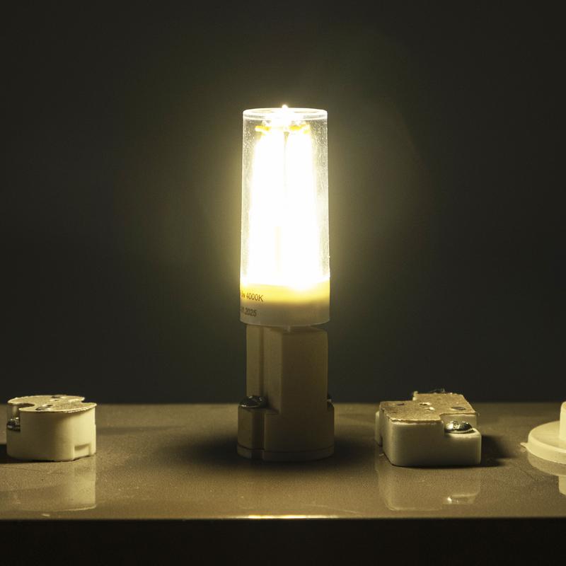 Лампа светодиодная филаментная PLED-G9 PRO 6Вт 4000К 480лм 230В d16.5х55мм без пульсации JazzWay 5062641 фото в каталоге от BTSprom.by