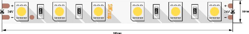 лента светодиодная стандарт 5050 60led/м 14.4вт/м тепл. бел. 24в ip65 (уп.5м) swg standard 00-00009475 от BTSprom.by