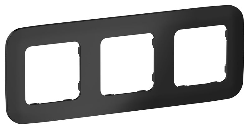 рамка 3-м сп flite ру-3-а-флч черн. iek fi-m32-31-20-k02 от BTSprom.by