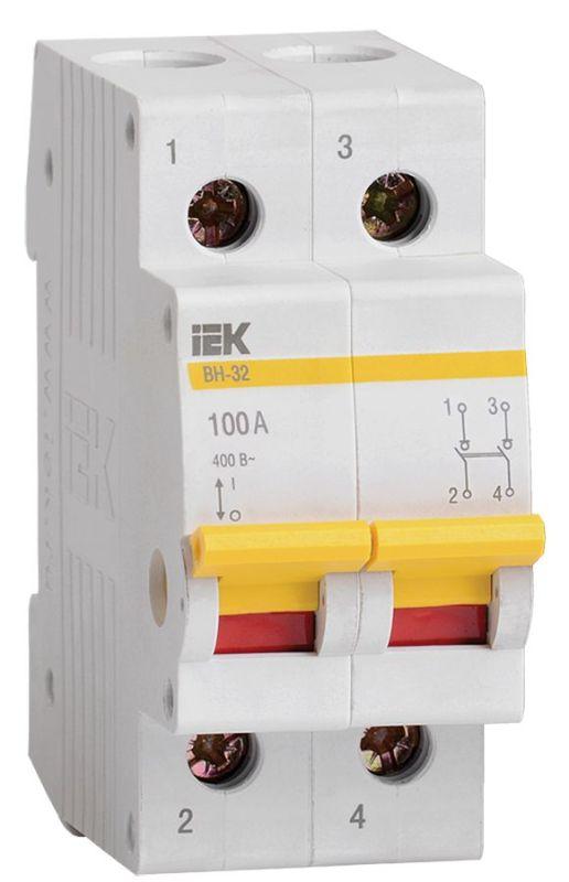 выключатель нагрузки (мини-рубильник) 2п 100а вн-32 karat iek mnv10-2-100 от BTSprom.by