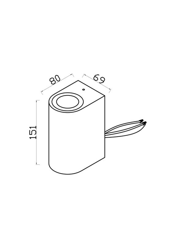  Светильник Slat 2х10Вт GU10 IP54 бра настен. Maytoni O044WL-02B фото в каталоге от BTSprom.by