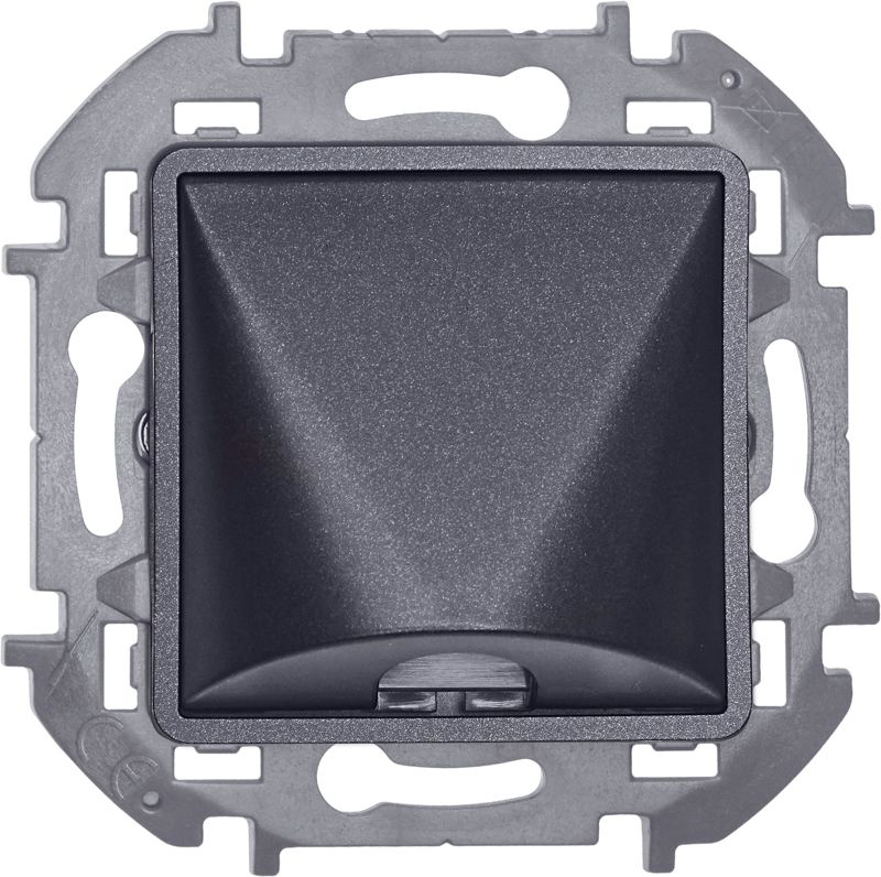  Вывод кабеля Inspiria с зажимом для крепления антрацит IEK 673893 фото в каталоге от BTSprom.by