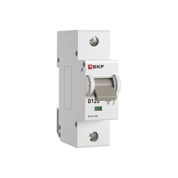  Выключатель автоматический модульный 1п D 125А 15кА ВА 47-125 PROxima EKF mcb47125-1-125D фото в каталоге от BTSprom.by