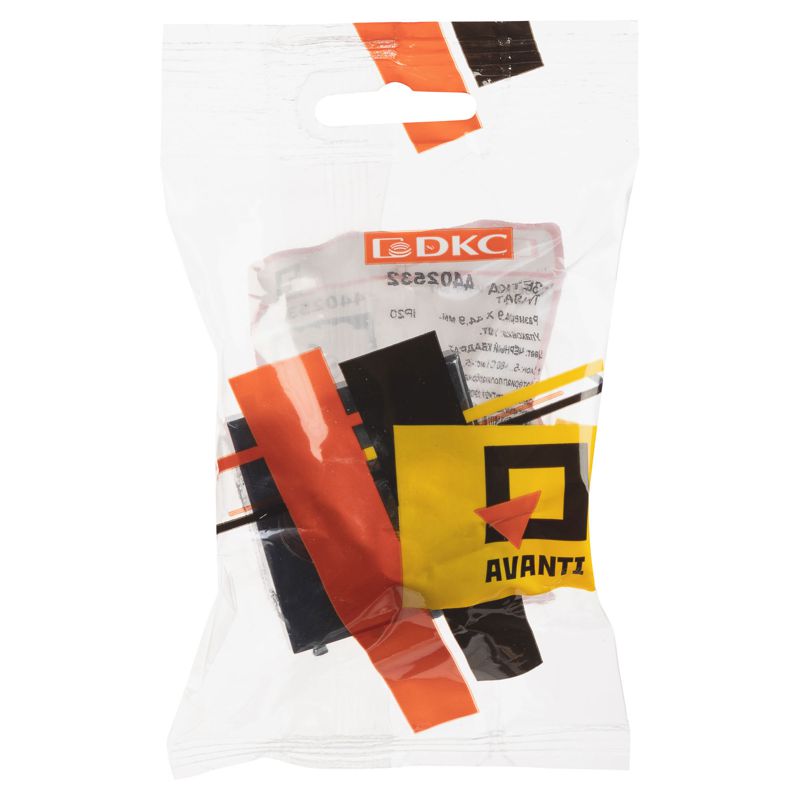  Розетка телевизионная TV/FM/SAT 2мод. 16А Avanti "Черный квадрат" DKC 4402532 фото в каталоге от BTSprom.by