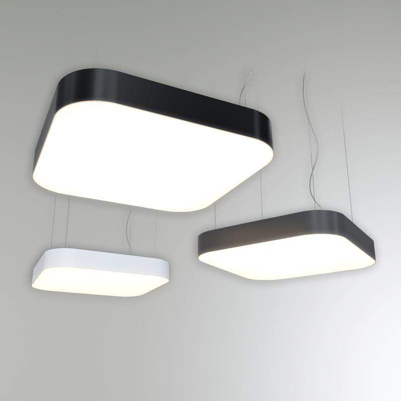 светильник светодиодный rve-lbx-box-soft-1000-p 114вт 4000к 1000х1000х120мм подвесной бел. rvelektro rve00000336 от BTSprom.by