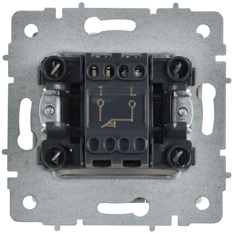  Выключатель 1-кл. СП BRITE ВС10-1-4-БрАБ 10А самовозвратный механизм арктич. бел. IEK BR-V14-0-10-K91 фото в каталоге от BTSprom.by