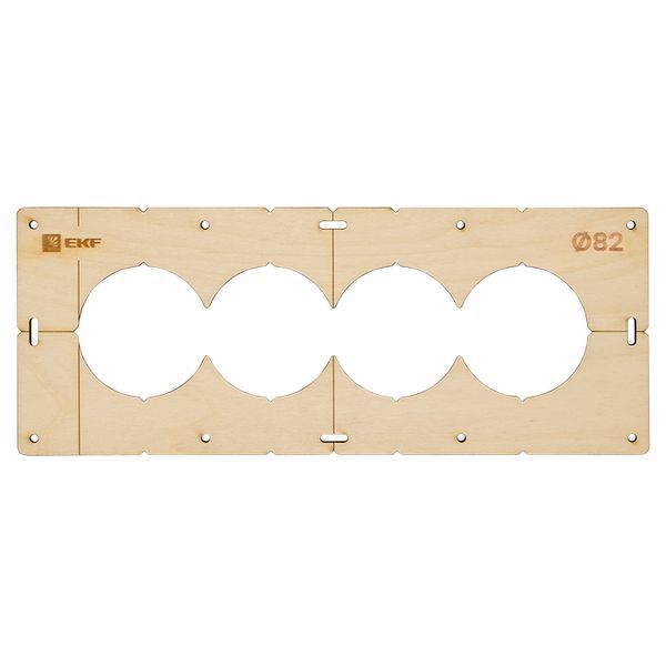 шаблон для подрозетников c 4 отв. d82мм expert ekf sh-d82-4 от BTSprom.by