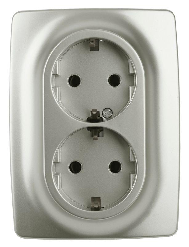 розетка 2-м сп эра12 12-2106-15 16а ip20 16ax 250в 2х2p+e schuko перламутр. эра б0031237 от BTSprom.by