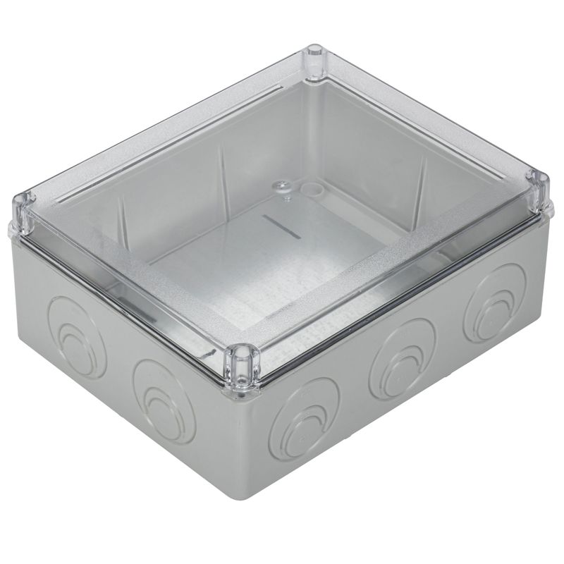  Коробка распаячная ОП 240х195х90 IP55 КМ41346 прозр. крыш. монт. плата IEK UKO10-240-195-090-K53-55 фото в каталоге от BTSprom.by