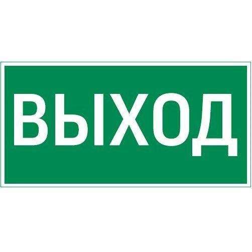 знак "выход" 300х150мм для аварийно-эвакуационного светильника vision/giant varton v5-em03-60.003.003 от BTSprom.by
