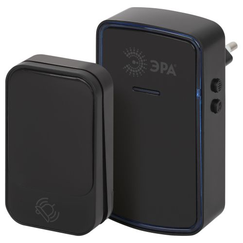 звонок дверной kinetic c102 беспроводной led подсветка от сети черн. 38 мелодий эра б0070000 от BTSprom.by