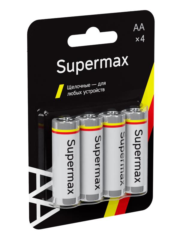 элемент питания алкалиновый aa/lr6 4хbl (блист.4шт) supermax suplr64bl от BTSprom.by