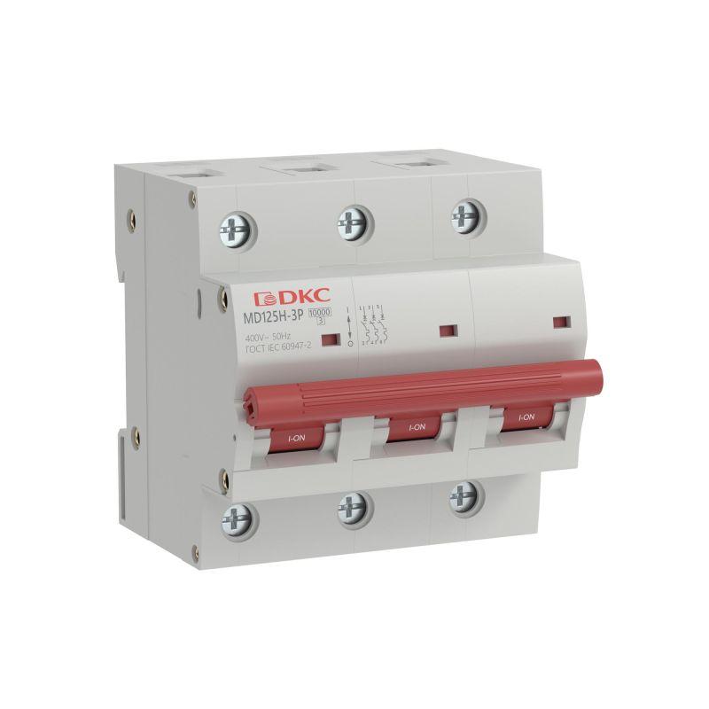 выключатель автоматический модульный max типа md125h 10ка 3п b 100а yon md125h-3pb100 от BTSprom.by