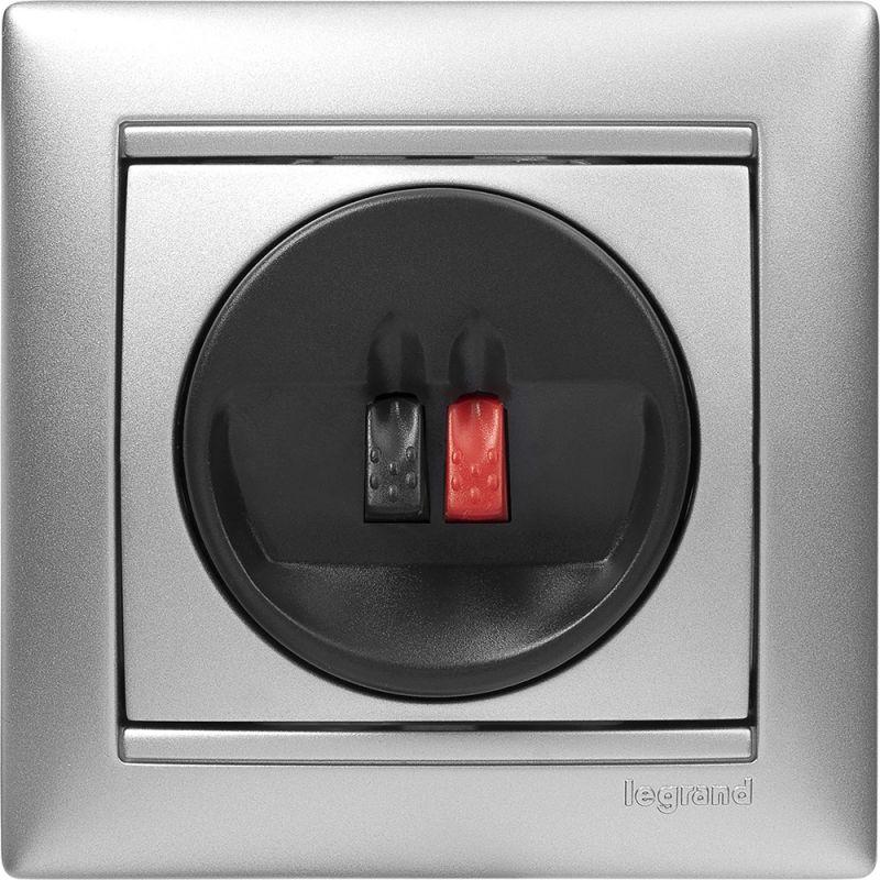  Розетка акустическая одиночная СП Valena механизм алюм. Leg 770223 фото в каталоге от BTSprom.by