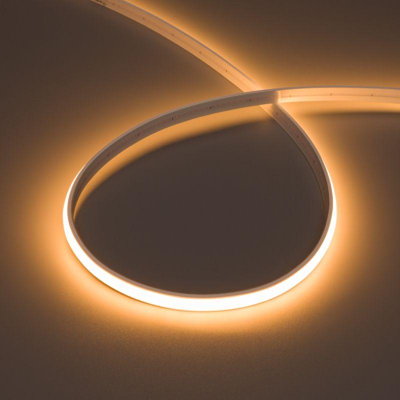 лента светодиодная moonlight-top-m280-10x5mm 24v warm 2200к 15вт/м ip65 wire x1 прямой вывод кабеля герметичная (уп.5м) arlight 041524 от BTSprom.by