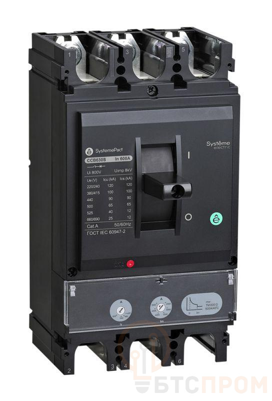 Выключатель автоматический SYSTEMEPACT CCB630 100кА 3P3D TMD500 рычаг SE SPC630S500L3DF фото в каталоге от BTSprom.by  Выключатель автоматический SYSTEMEPACT CCB630 100кА 3P3D TMD500 рычаг SE SPC630S500L3DF фото в каталоге от BTSprom.by