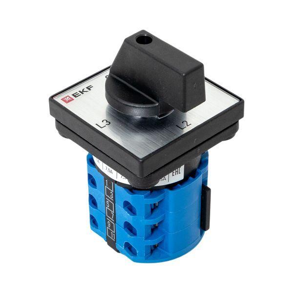  Переключатель кулачковый ПК-1-94 4п 10А для амперметра EKF pk-1-94-10 фото в каталоге от BTSprom.by