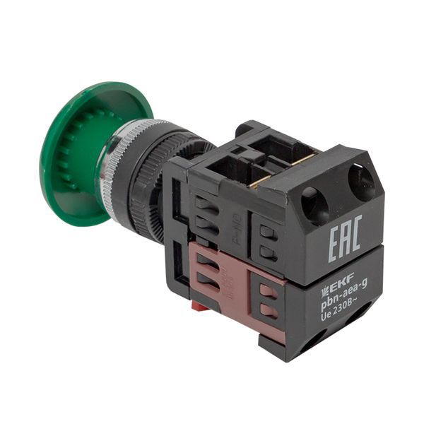  Кнопка "Грибок" AEA-22 NO+NC зел. EKF pbn-aea-g фото в каталоге от BTSprom.by