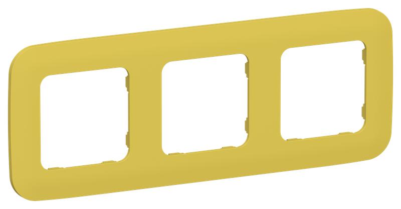 рамка 3-м сп flite ру-3-а-флжк желт. карри iek fi-m32-31-20-k44 от BTSprom.by