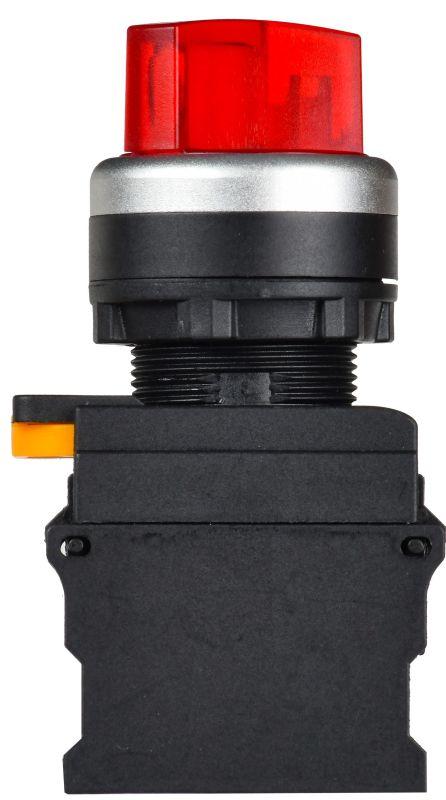  Переключатель 2 полож. 1НО+1НЗ с подсветкой красн. MASTER IEK MI-SW60-11XD-3-14-2-K04 фото в каталоге от BTSprom.by