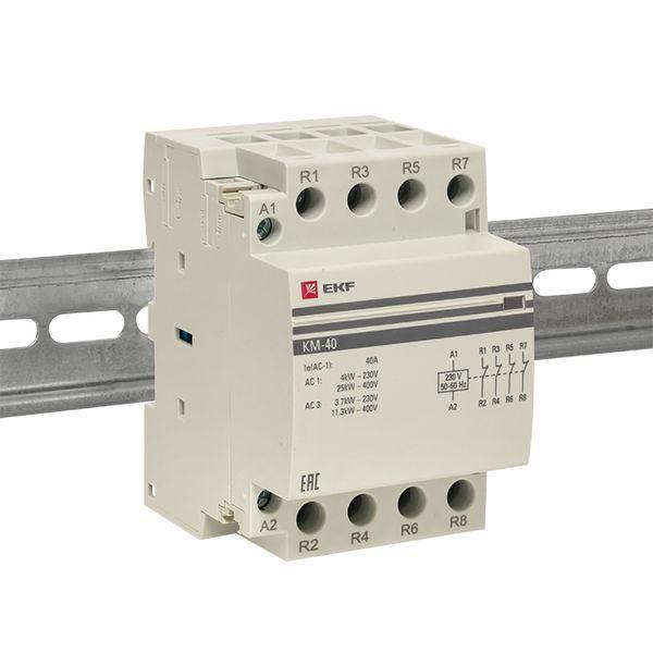  Контактор модульный КМ 40А 4NC (3 мод.) PROxima EKF km-3-40-04 фото в каталоге от BTSprom.by