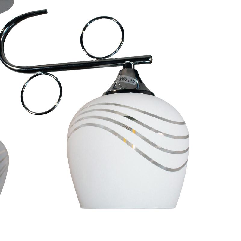  Светильник 11280-3/5 (Плафон 8317) НПБ 01-5х60-158 Е27 ИУ хром Элетех 1005404870 фото в каталоге от BTSprom.by