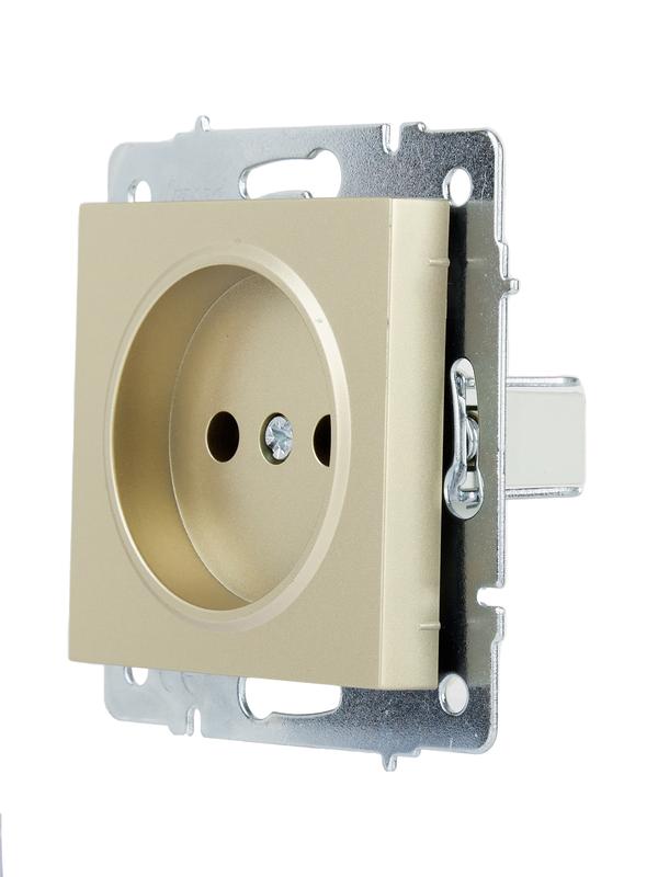  Розетка 1-м СП Vesna без заземл. ПБТ механизм титан LEZARD 742-3788-121B фото в каталоге от BTSprom.by