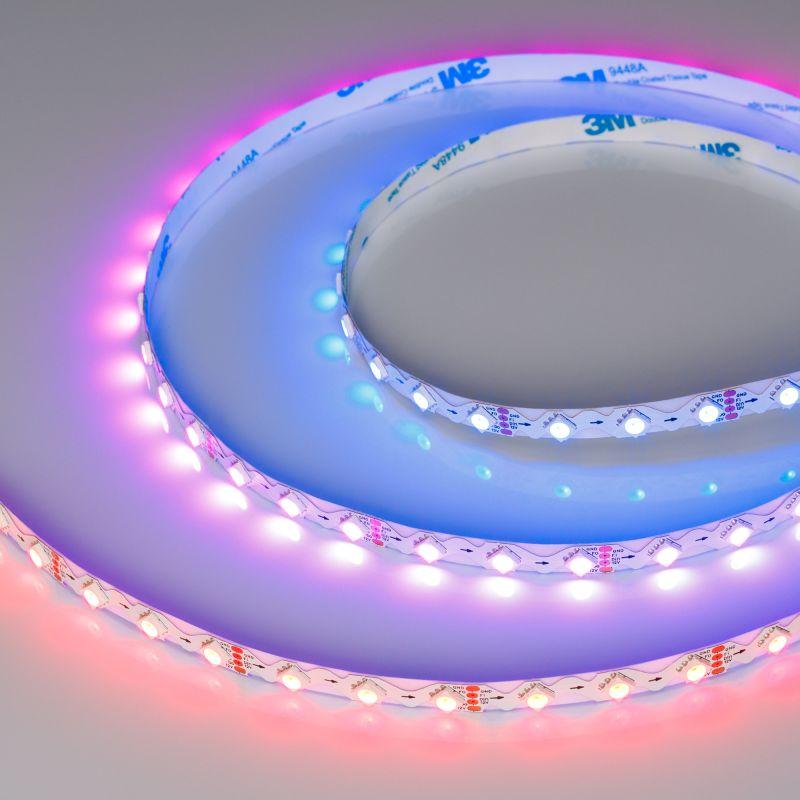 лента светодиодная spi-rz-b60-8mm 12v rgb-px1-bpt 9вт/м ip20 5060 (уп.5м) arlight 047382 от BTSprom.by
