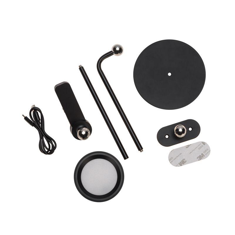  Светильник магнитный переносной с 3 креплениями круглый черн. Rexant 609-042 фото в каталоге от BTSprom.by