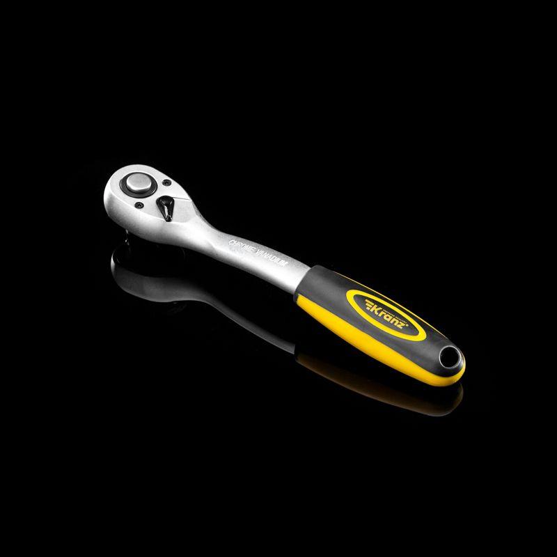  Ключ-трещотка для торцовых головок 1/2 СrV 72 зубца Kranz KR-12-8401 фото в каталоге от BTSprom.by