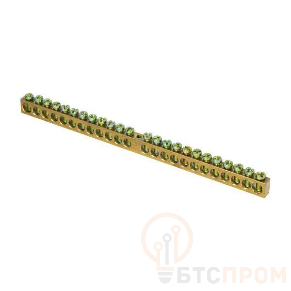 Шина PEN "ноль-земля" 8х12 24 отвер. латунь крепеж по центру PROxima EKF sn0-125-24-c фото в каталоге от BTSprom.by  Шина PEN "ноль-земля" 8х12 24 отвер. латунь крепеж по центру PROxima EKF sn0-125-24-c фото в каталоге от BTSprom.by