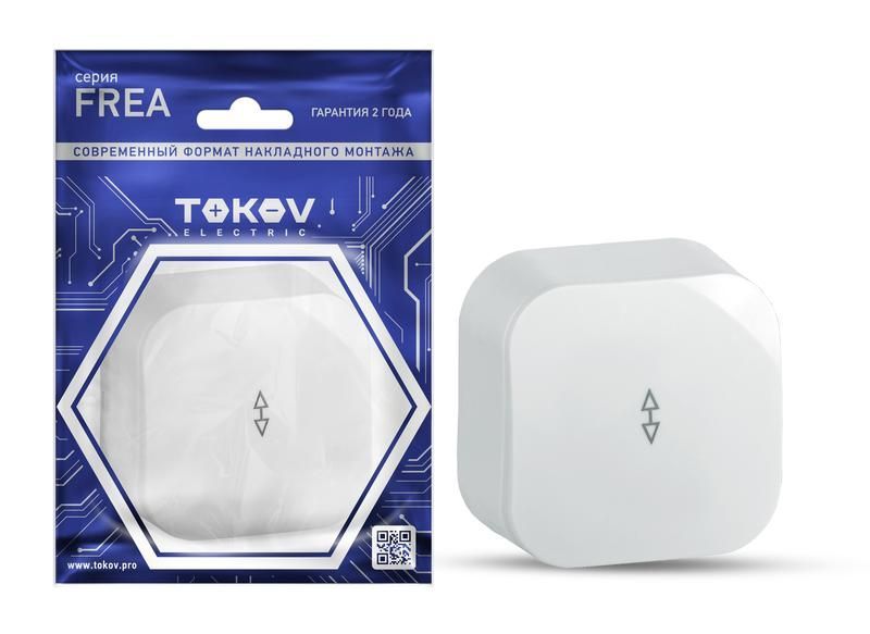 переключатель 1-кл. оп frea 10а ip20 250в абс-пластик бел. tokov electric tke-fr-p1-c01 от BTSprom.by